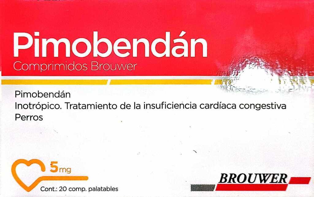 PIMOBENDAN BROUWER 5 MG BLISTER X 4 TAB