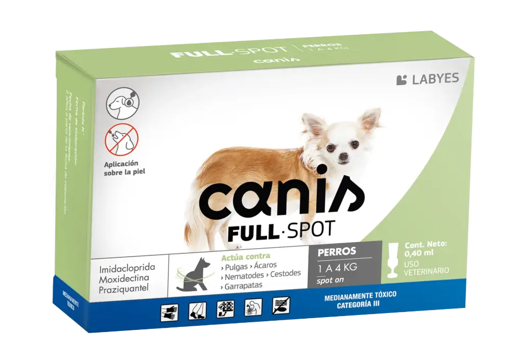 CANIS FULL SPOT 1 A 4 KG CAJA X 1 UND