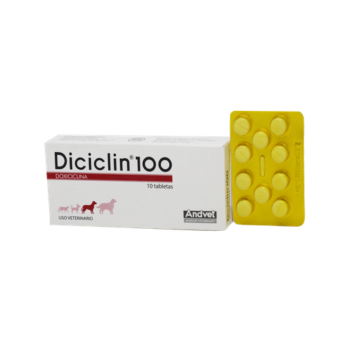 [1FA-0031] DICICLIN 100 MG X 10 TABLETAS