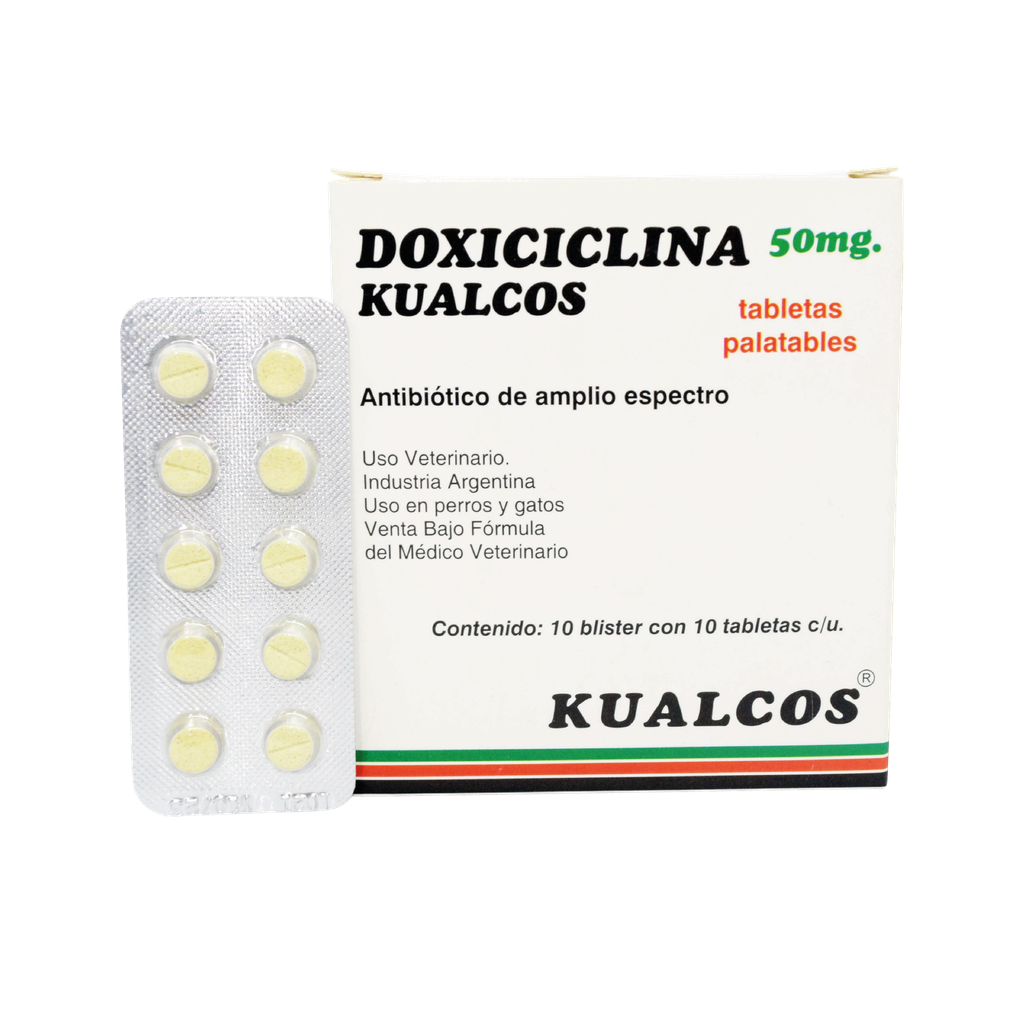 DOXICICLINA X 50 MG X 10 TABLETAS (KUALCOS)