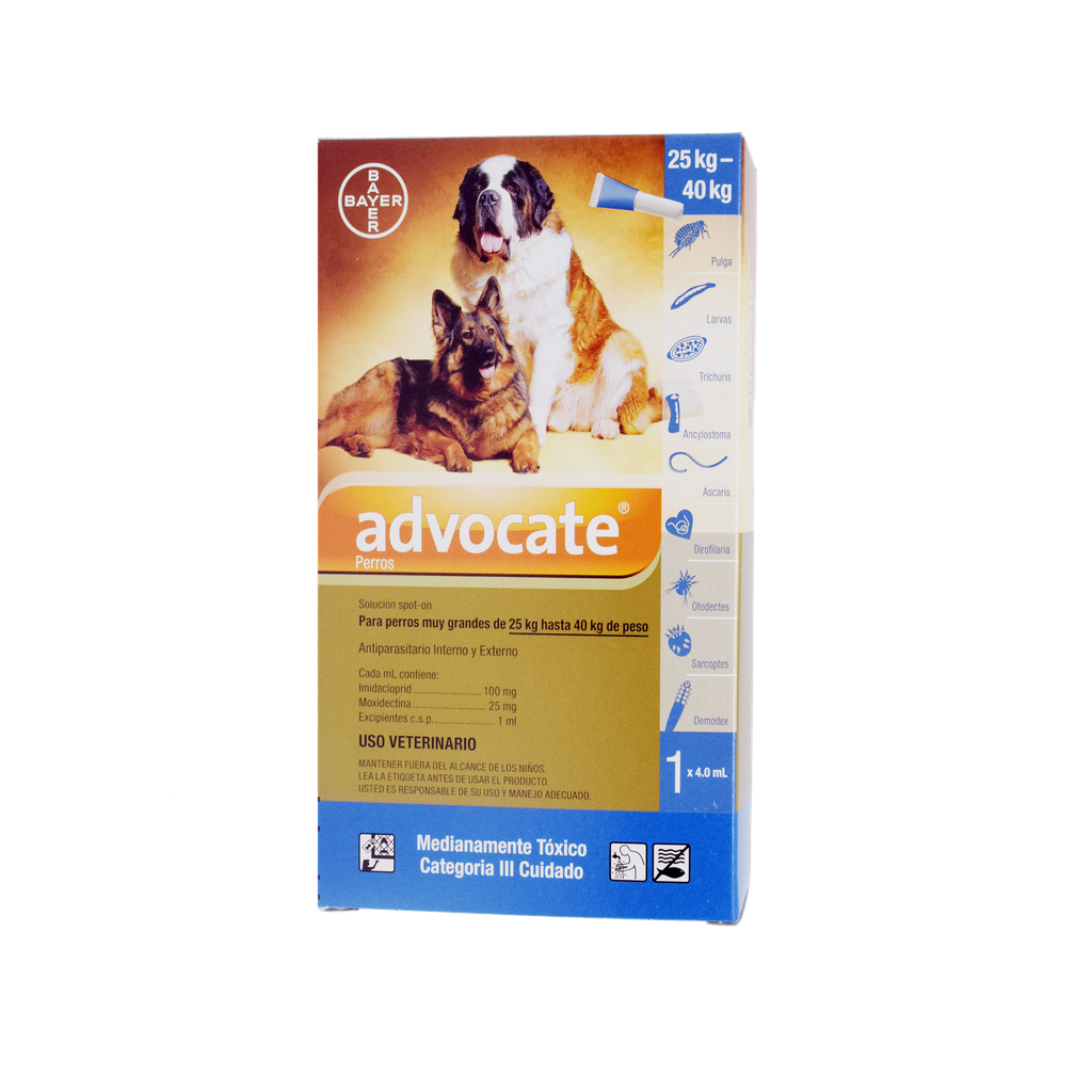ADVOCATE PERRO (25 - 40 KG) 1 X 4 ML