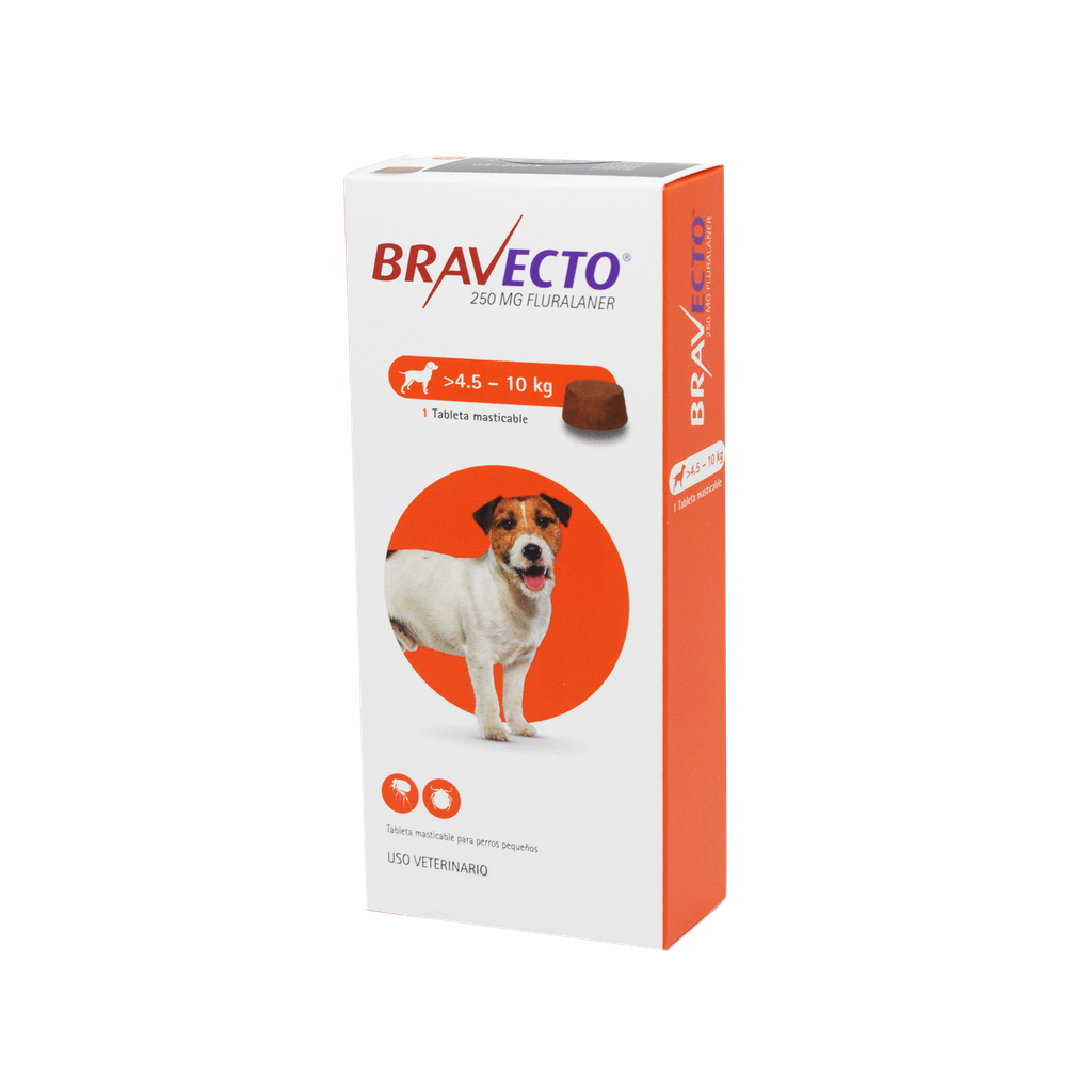 BRAVECTO 4,5 A 10 KG CAJA X 1 TABLETA