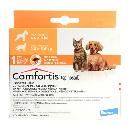 COMFORTIS 270 MG / NARANJA