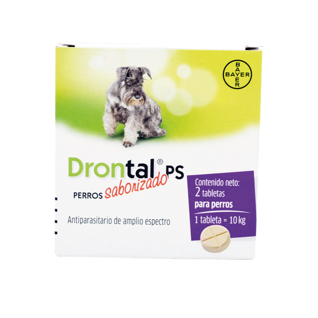 DRONTAL PERROS 0 -10 KG X 2 TABLETAS