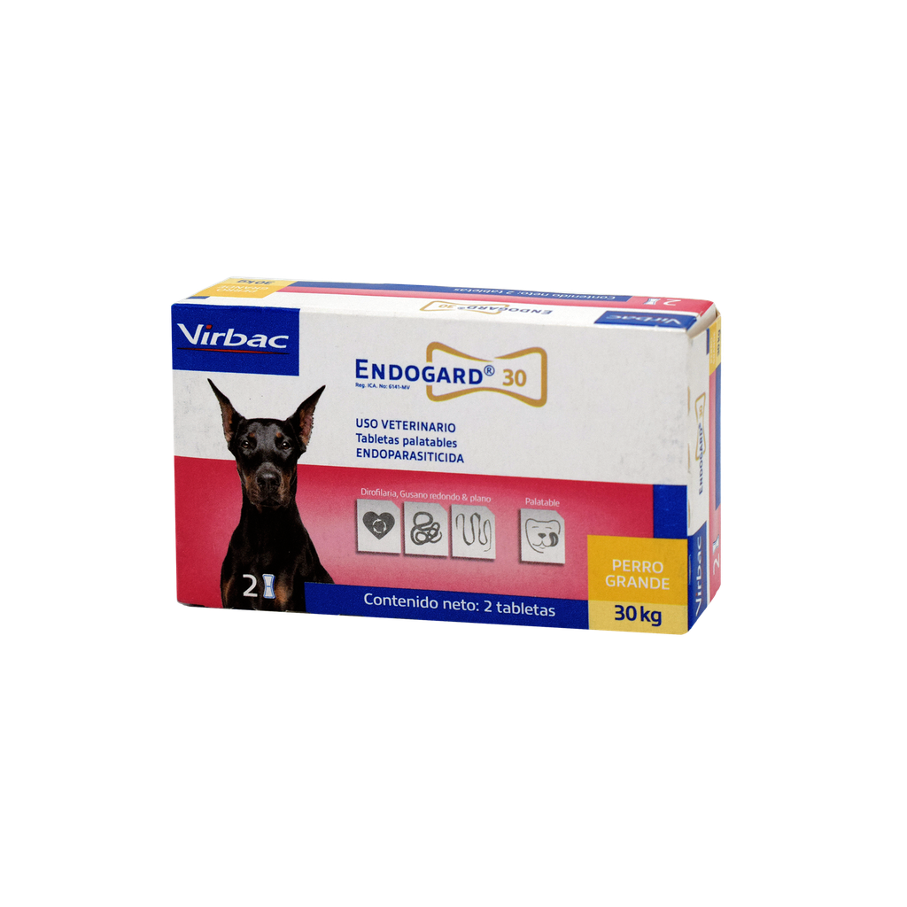 ENDOGARD 30 KG CAJA X 2 TABLETAS