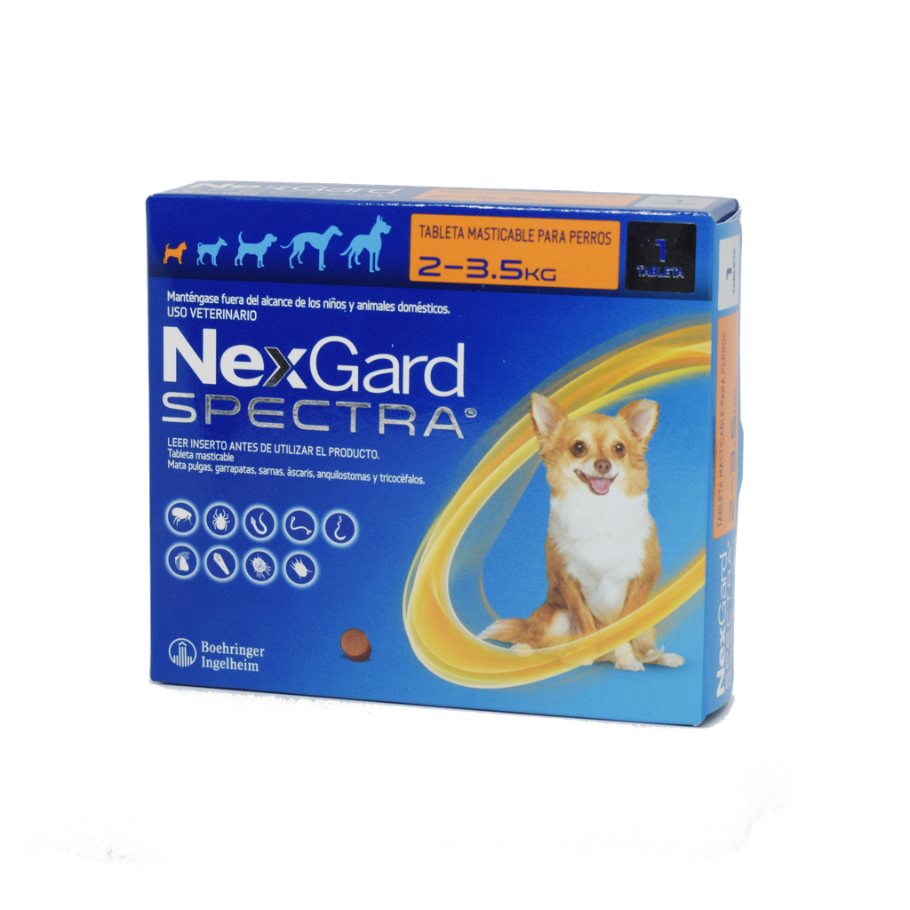NEXGARD SPECTRA 2 A 3,5 KG CAJA X 1 TABLETA