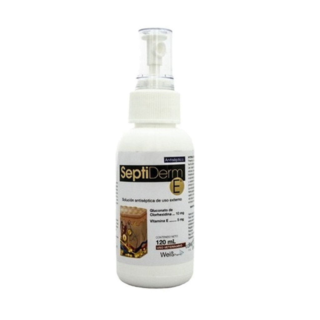 SEPTIDERM (CLORHEXIDINA +VITAMINA E) FRASCO X 120 ML