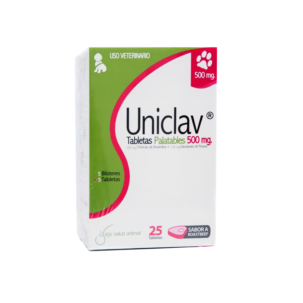 UNICLAV 500MG X 5 TABLETAS