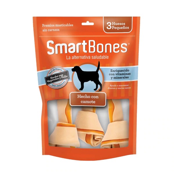 SMARTBONES SWEET POTATO/CAMOTE SMALL 3 UNIDADES