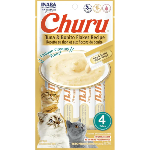 INABA CAT SNACK CHURU TUNA - ATUN X 56 G