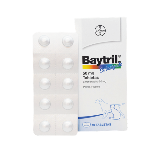 [1FA-0099] BAYTRIL 50 MG X 10 TABLETAS