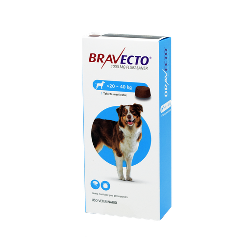 [1DE-0051] BRAVECTO 20 A 40 KG CAJA X 1 TABLETA
