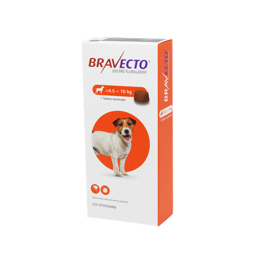 [1DE-0057] BRAVECTO 4,5 A 10 KG CAJA X 1 TABLETA