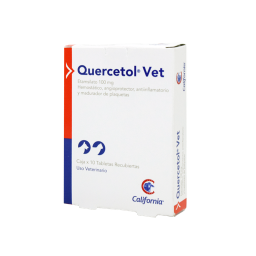 [1FA-0156] QUERCETOL VET 100 MG CAJA X 10 TABLETAS