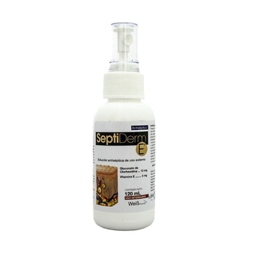 [1FA-0220] SEPTIDERM (CLORHEXIDINA +VITAMINA E) FRASCO X 120 ML