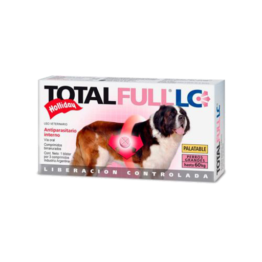 [1DE-0066] TOTAL FLC PERROS 20 A 60 KG X 3 TABLETAS
