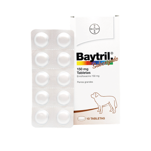 [1FA-0100] BAYTRIL 150 MG X 10 TABLETAS