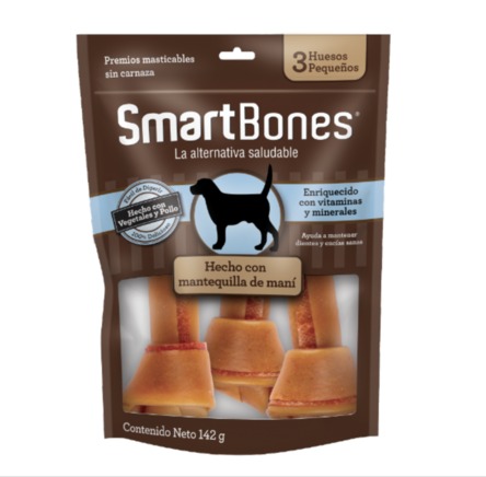 [1FA-0266] SMARTBONES PEANUT BUTTER SMALL 3 UNIDADES