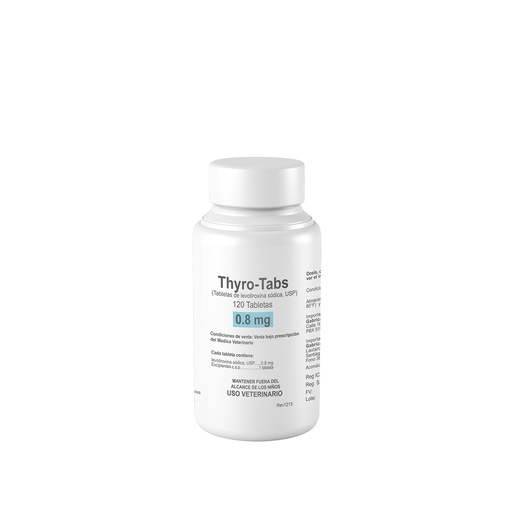 [1FA-0304] THYRO-TABS 0,8 MG FRASCO X 120 TABLETAS