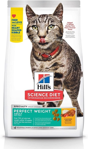 [1AL-0378] HILL'S FELINO ADULT PERFECT WEIGHT X 3 LB