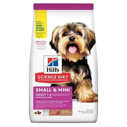 [1AL-0358] HILL'S CANINO ADULT SMALL PAWS L & R X 4,5 LB