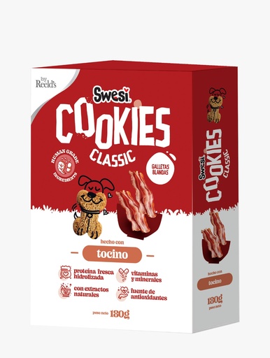 [1SN-0626] GALLETAS SWESI CLASSIC TOCINO X 180 G